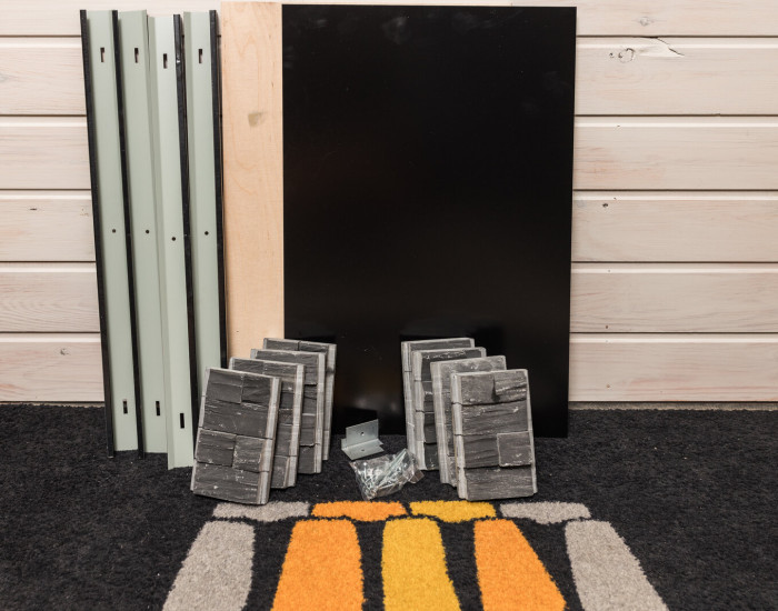 Verhoilukivielementti Welho-taustaelementti kiukaalle, Pippuri