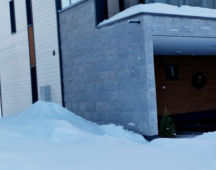 Lohkokivi Lohkograniitti, tummaharmaa