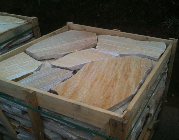 Liuskekivi Andien Vaalea 2-4 cm 