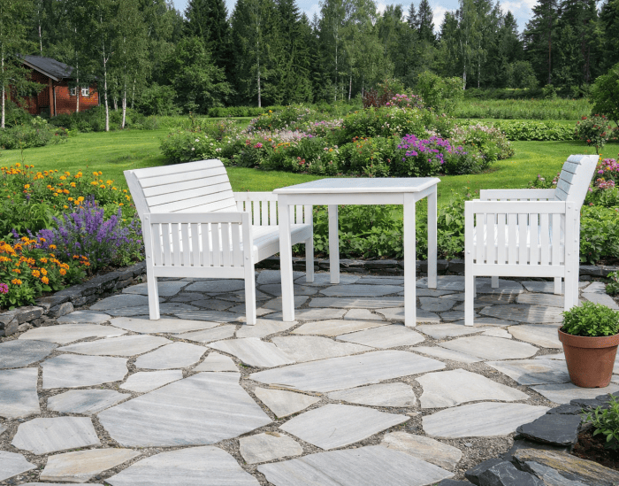 Liuskekivi Andien Valkoinen 2-4 cm