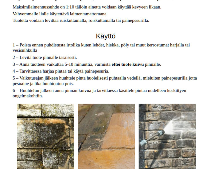 Asennustuote Nanostone Rock Cleaner